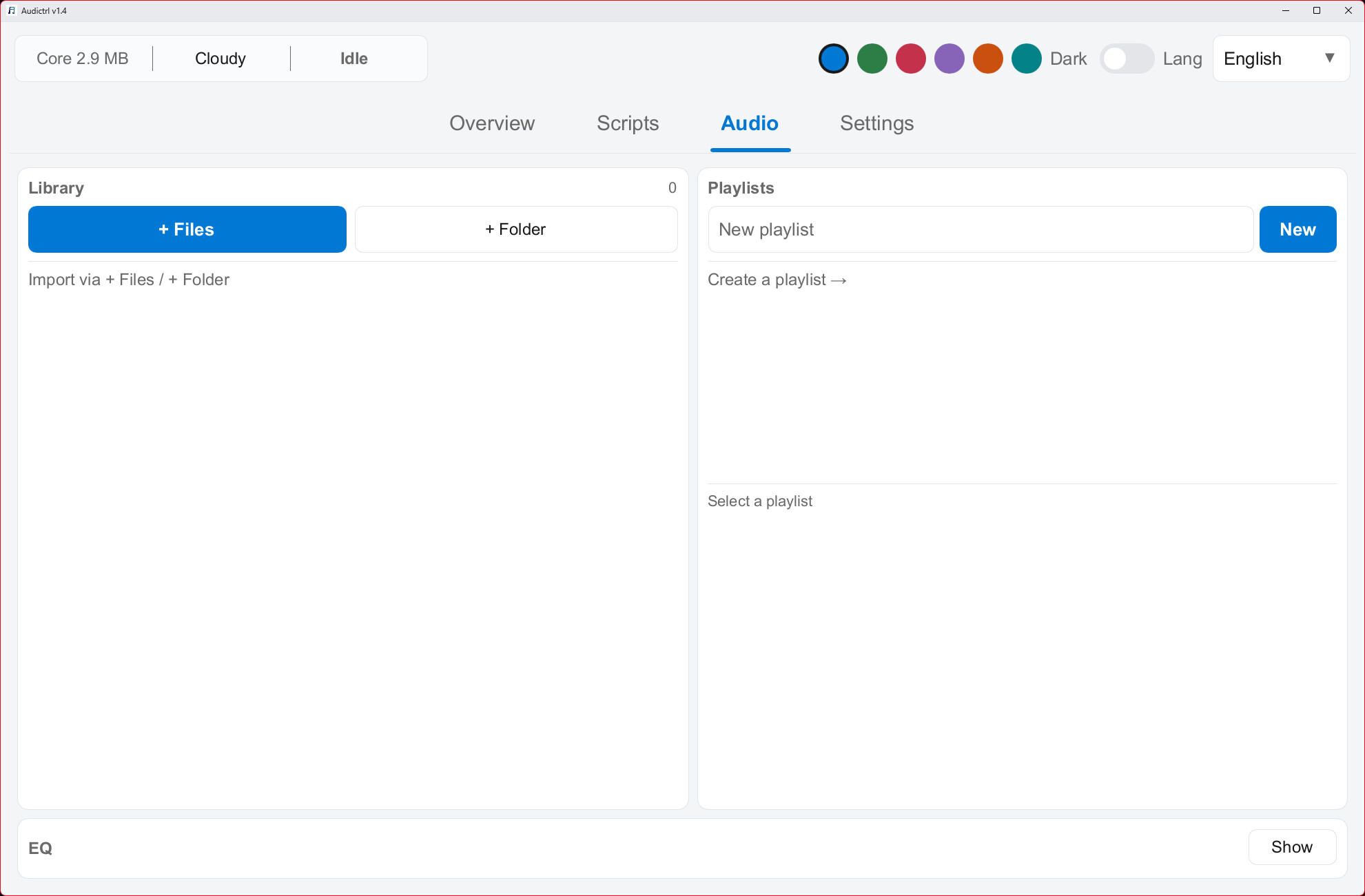 Audictrl screenshot 3