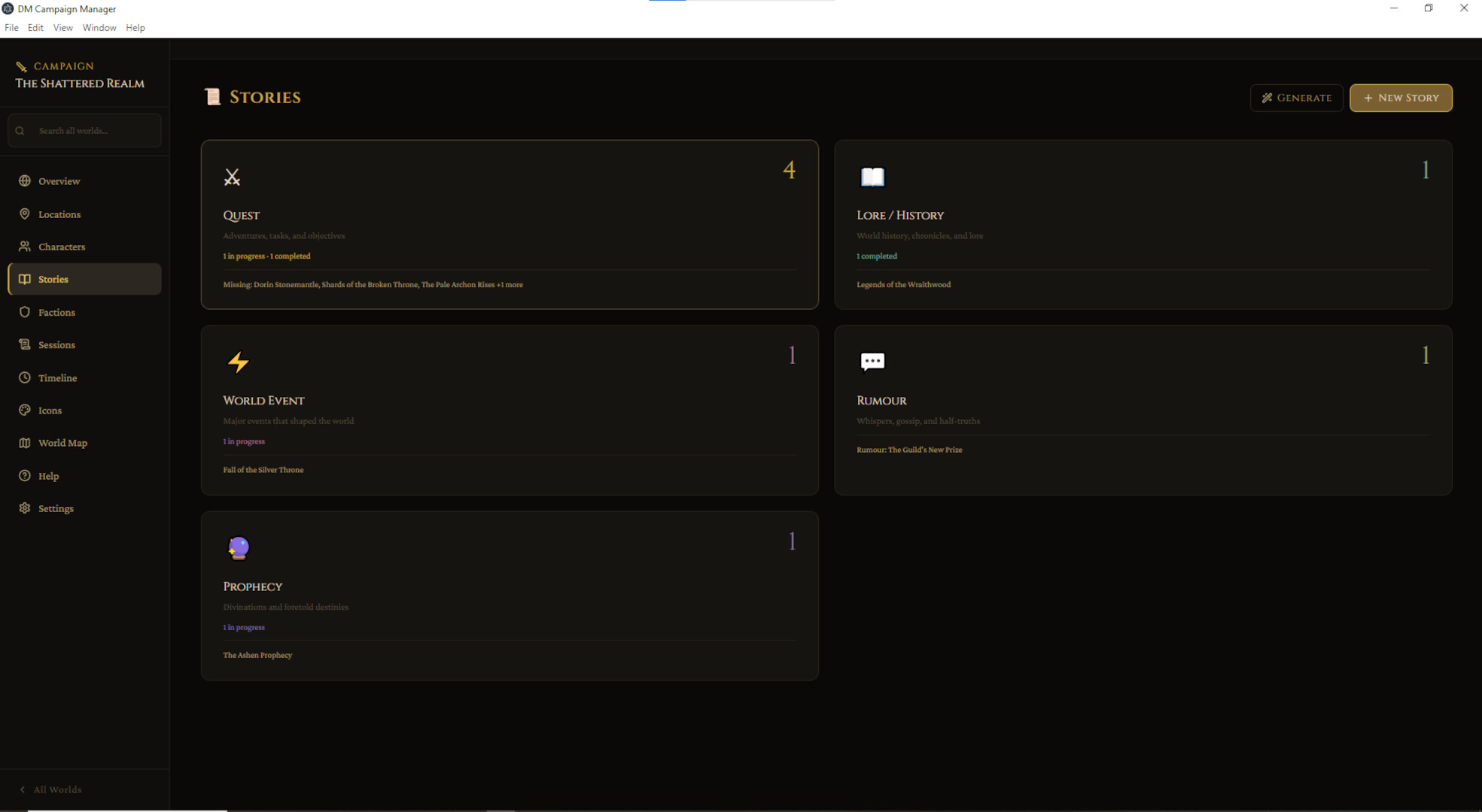 DM Campaign Manager screenshot 11
