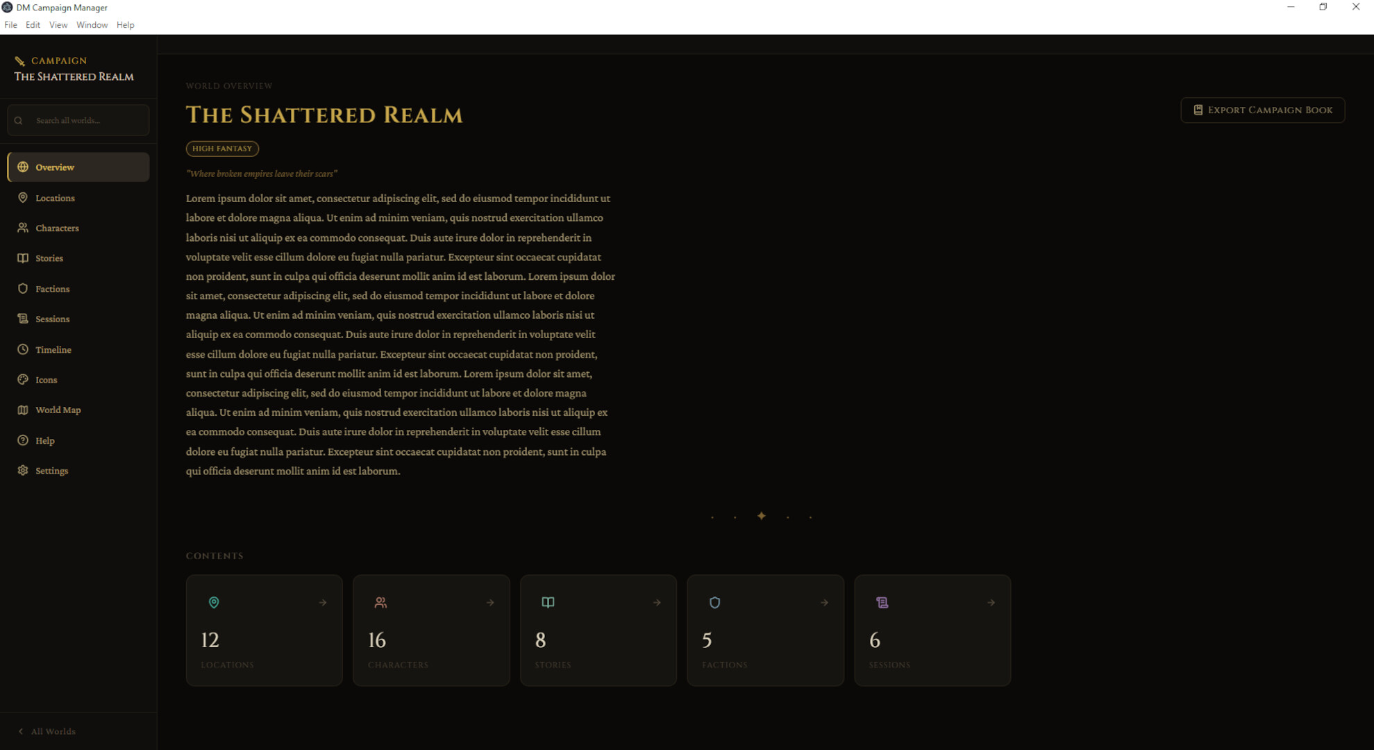 DM Campaign Manager screenshot 9