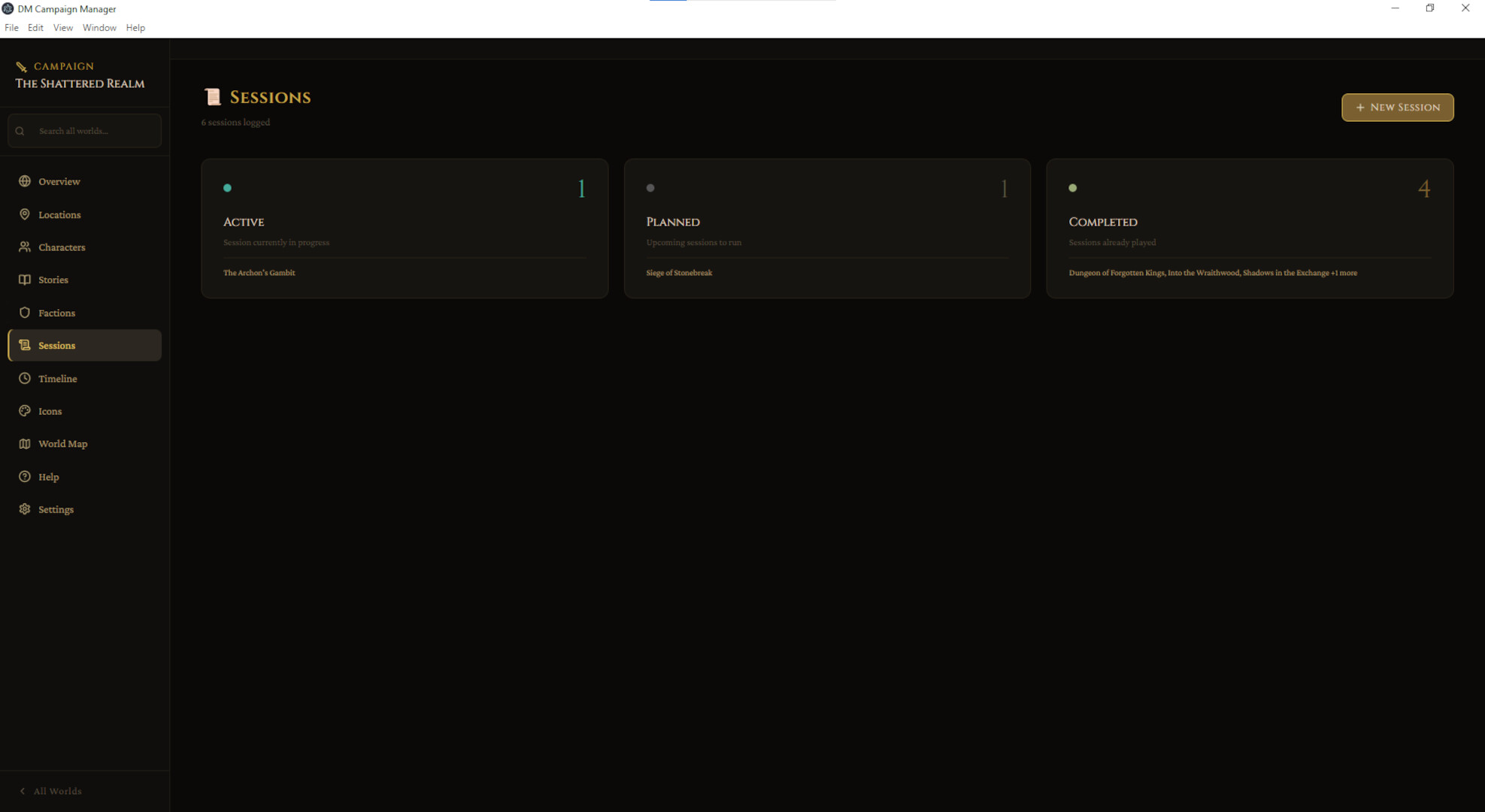 DM Campaign Manager screenshot 10