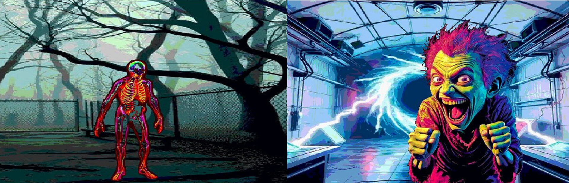 The neon undead