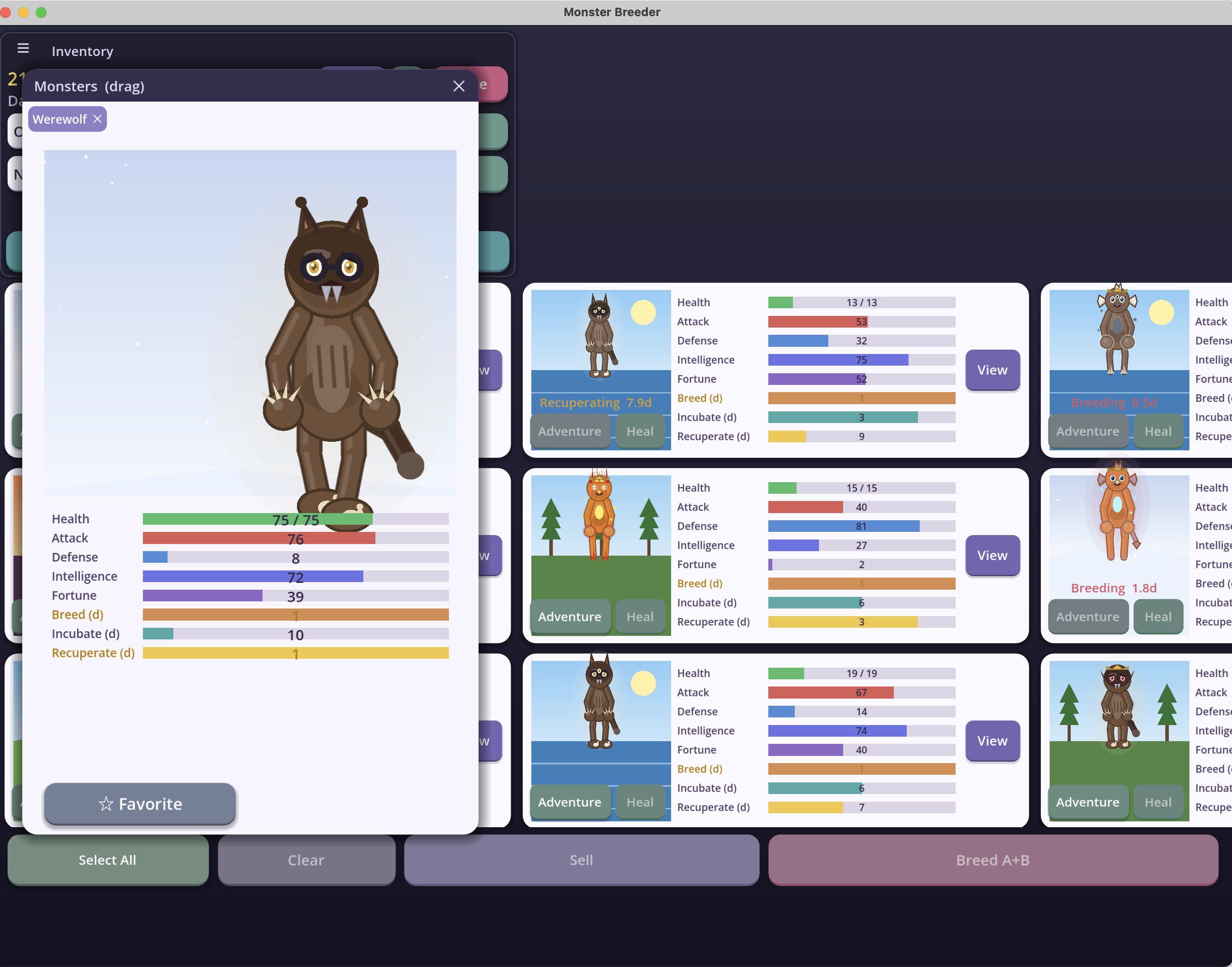 Monster Breeder screenshot 1