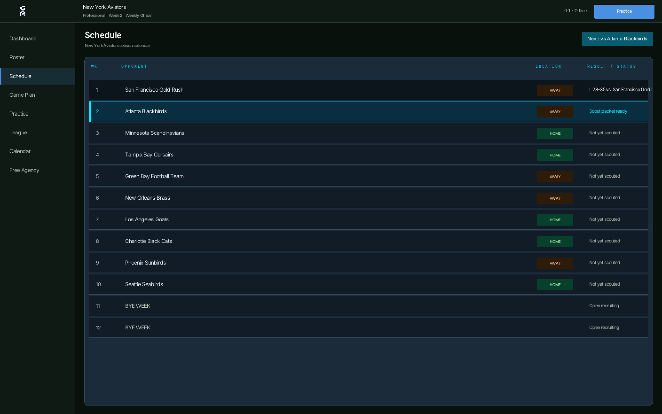 Gridiron Manager screenshot 2