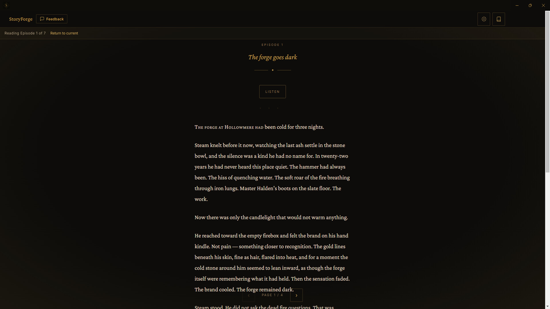 StoryForge screenshot 1