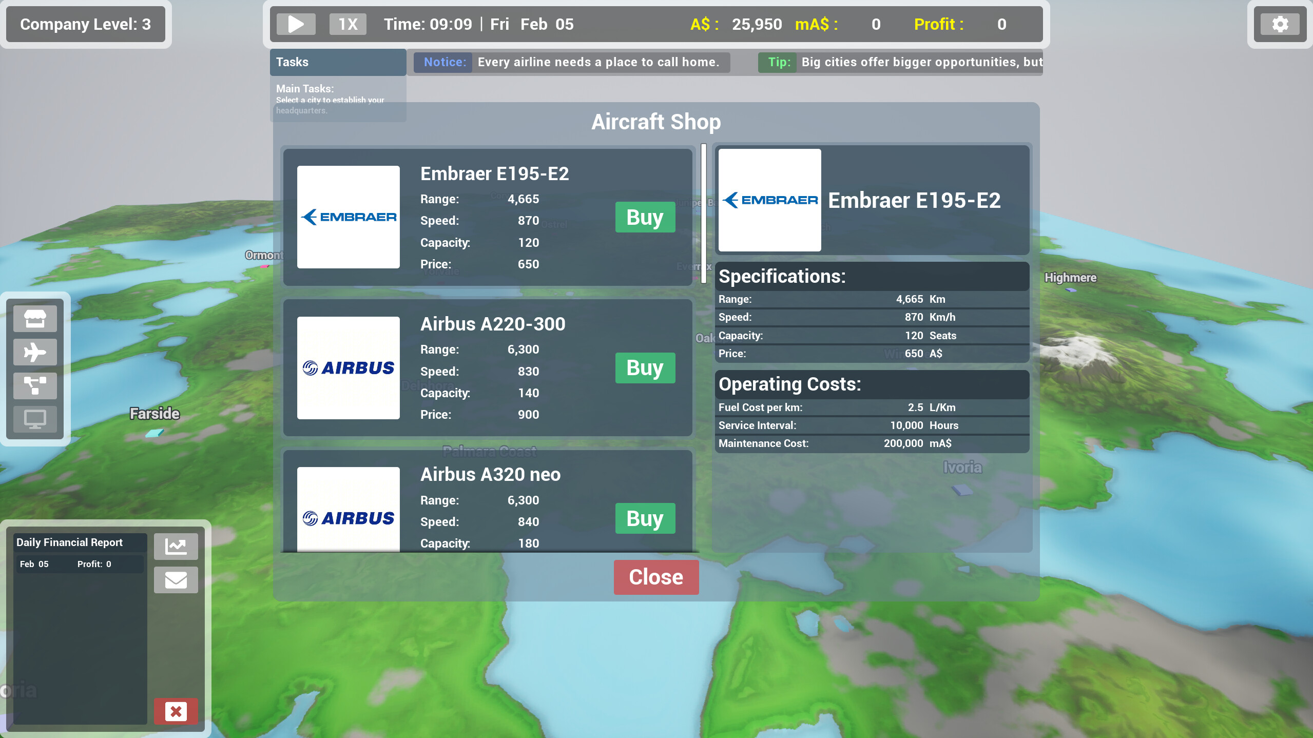 Skyline Airways screenshot 2