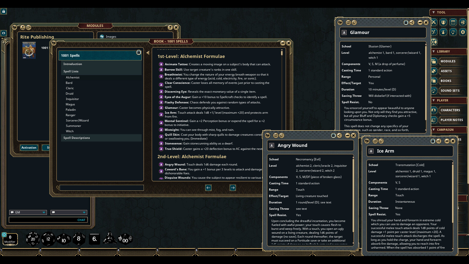 Fantasy Grounds - 1001 Spells screenshot 1
