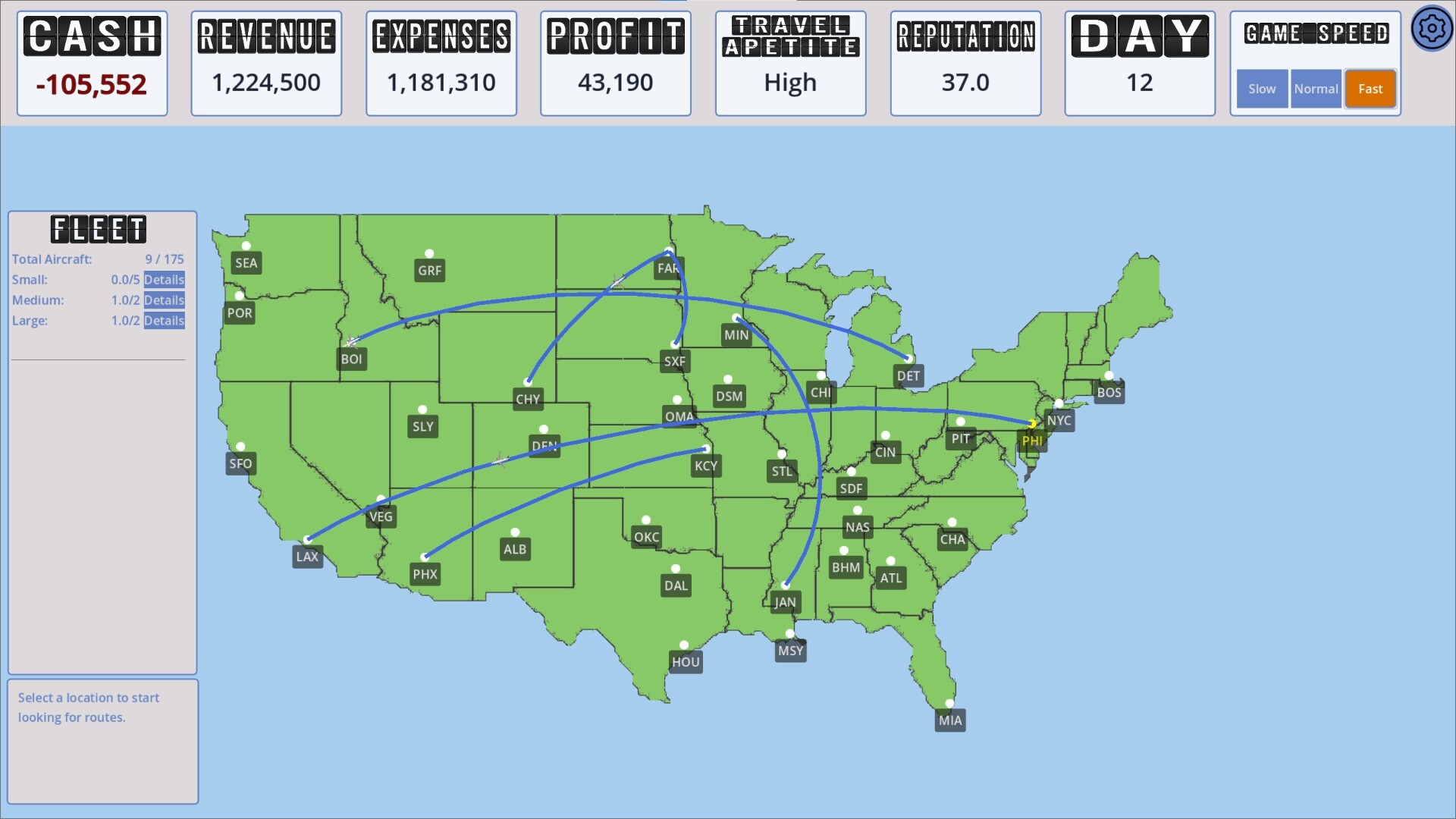 Simple Airline Sim screenshot 1