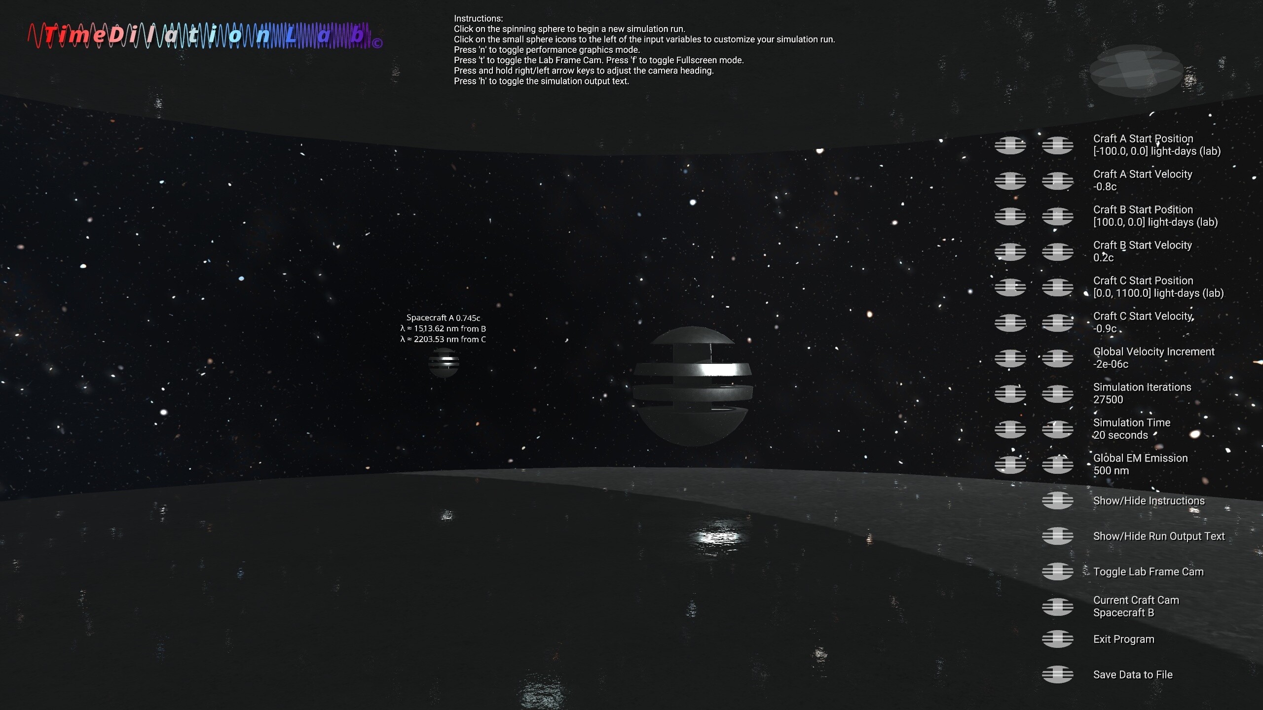 Time Dilation Lab screenshot 2