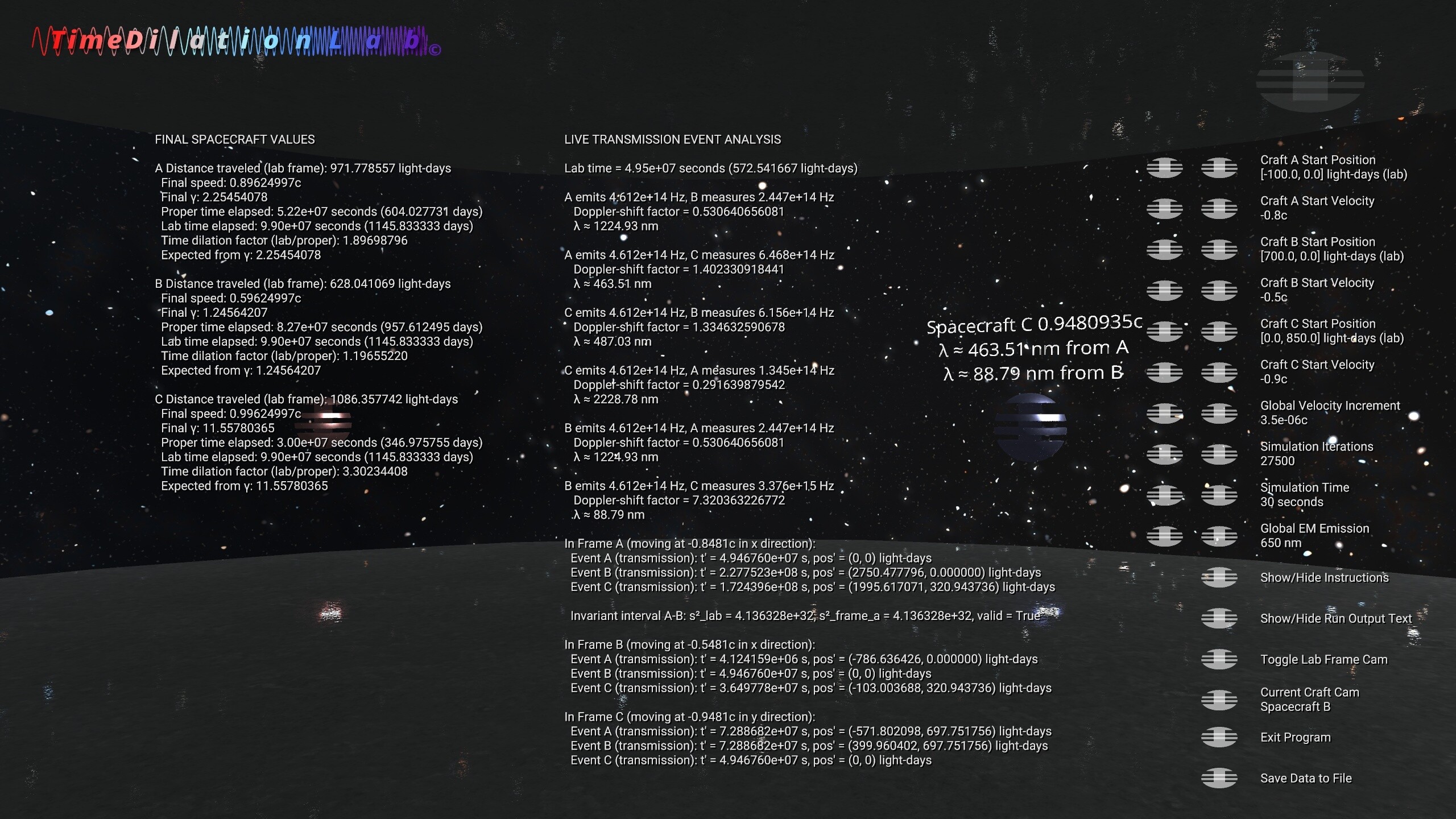 Time Dilation Lab screenshot 1