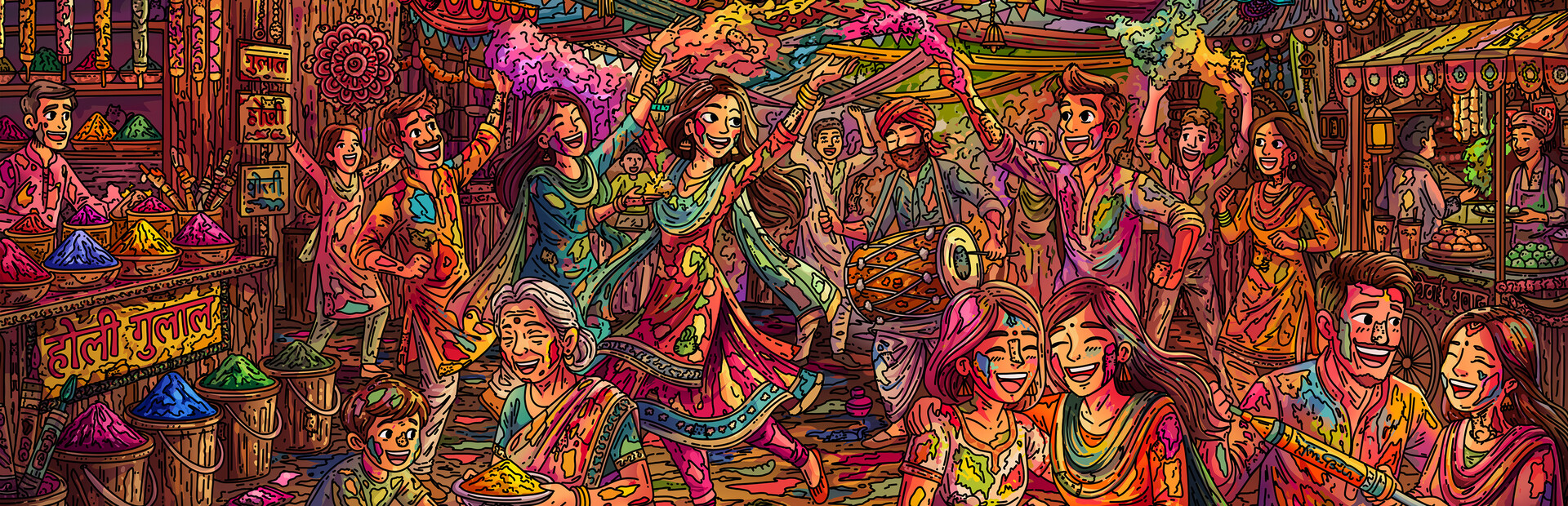 100 Holi Cats
