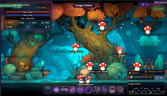 MojiWorld — the glowing mushroom forest of Fungal Hollow