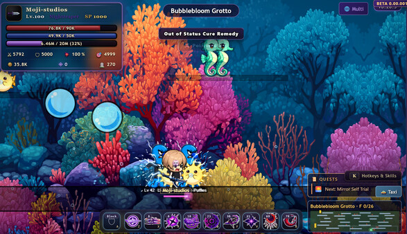 MojiWorld — underwater coral battles in Bubblebloom Grotto