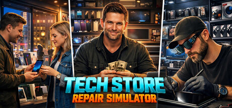 Tech Store & Repair Simulator — Steam header