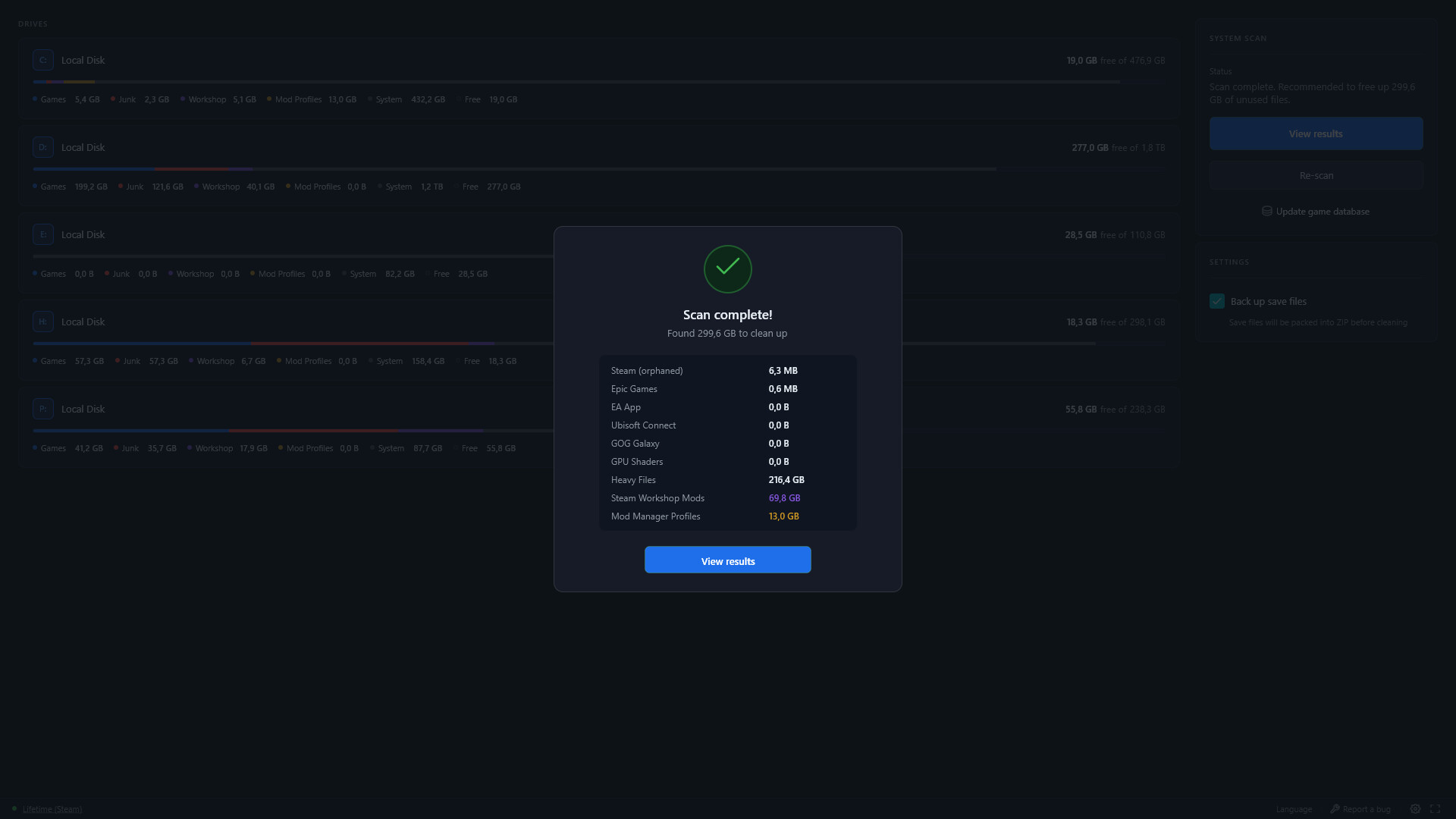 Vapor Storage Manager screenshot 4