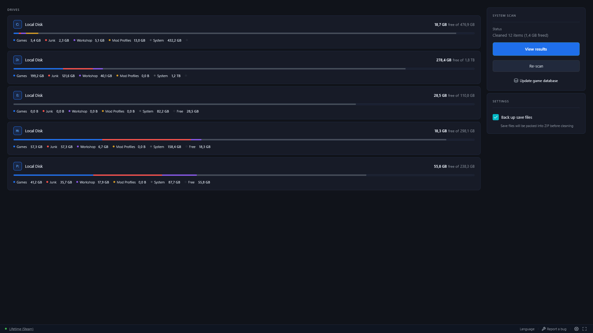 Vapor Storage Manager screenshot 1