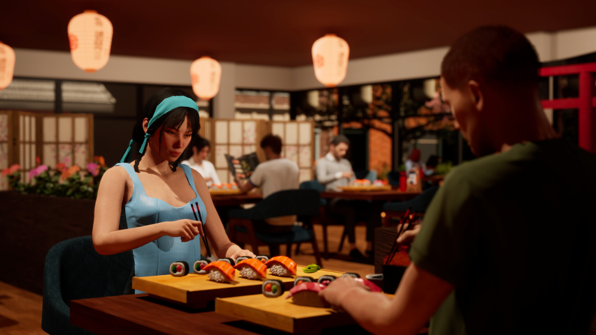 Sushi Restaurant Simulator - gameplay dapur