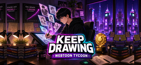 Keep Drawing: Webtoon Tycoon — Steam header