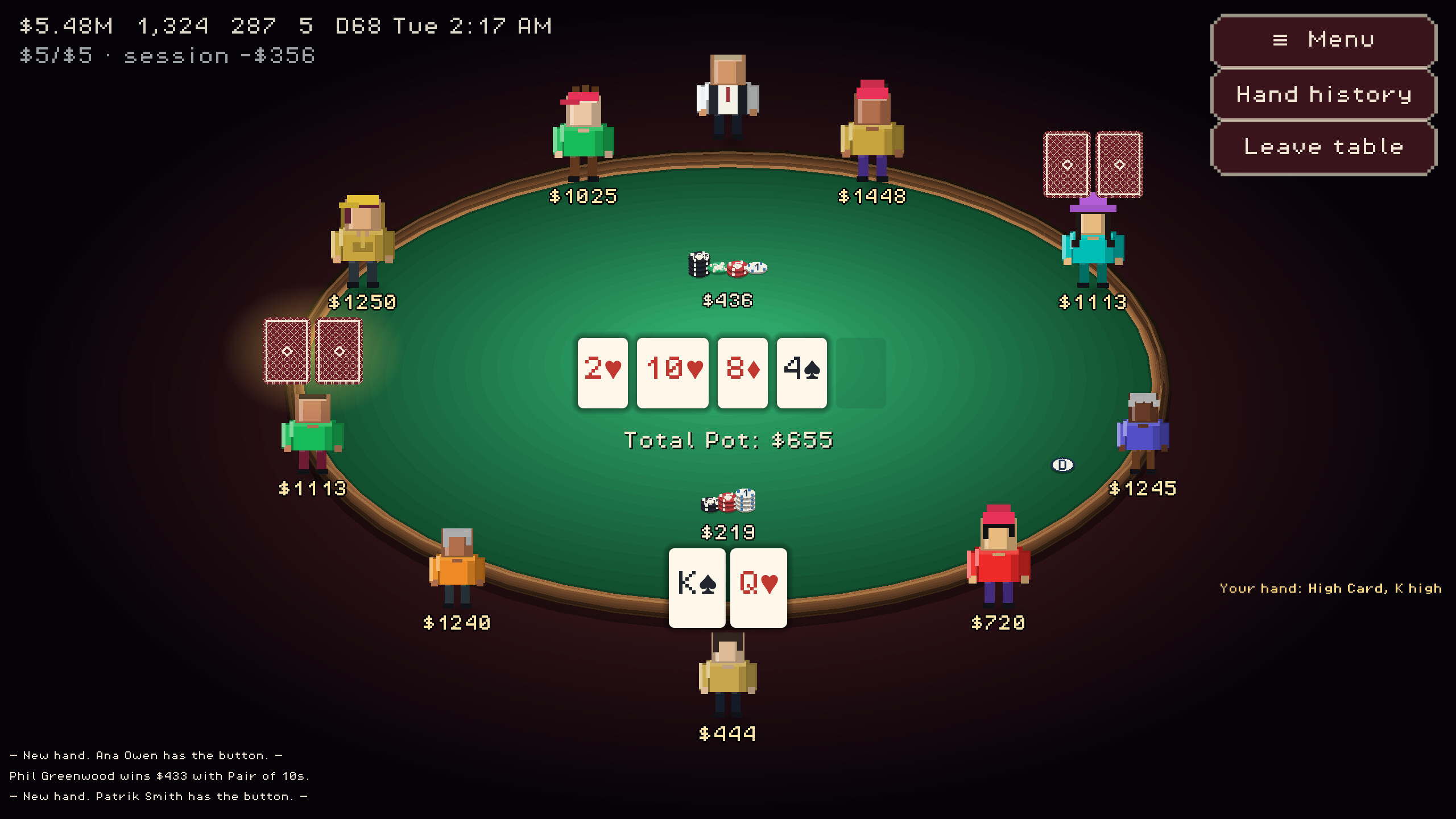 SimPoker screenshot 3