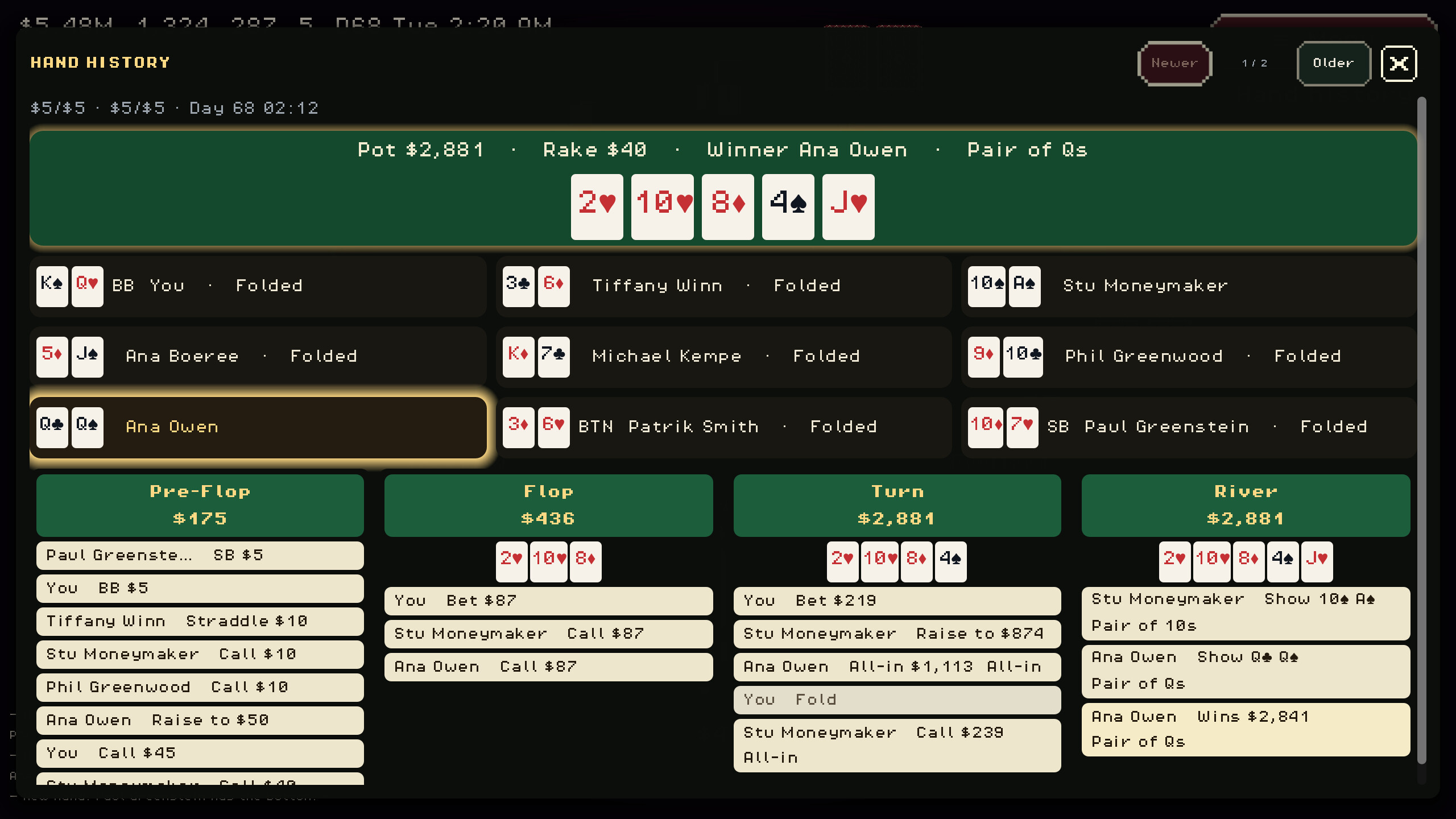 SimPoker screenshot 2