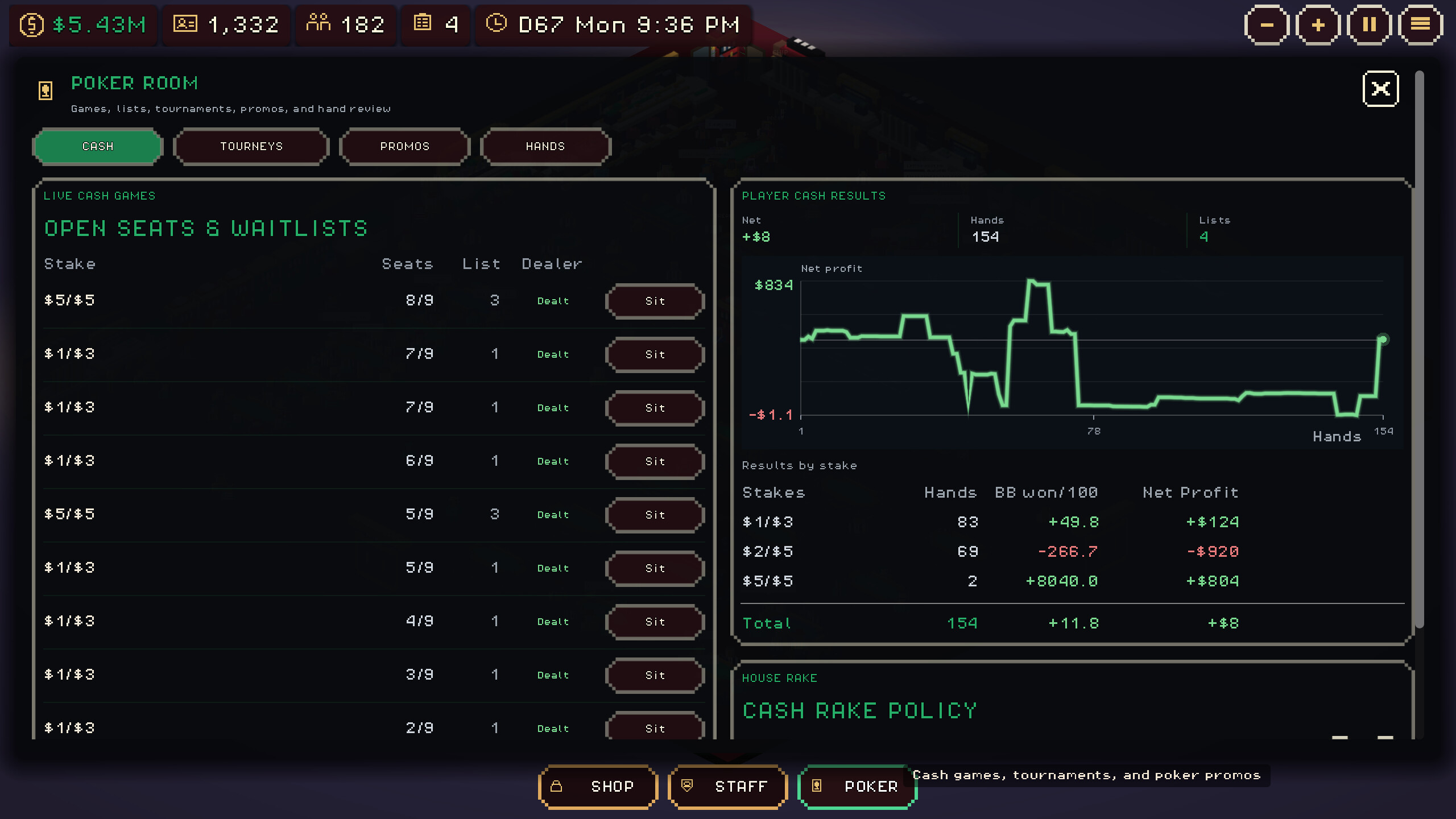 SimPoker screenshot 6