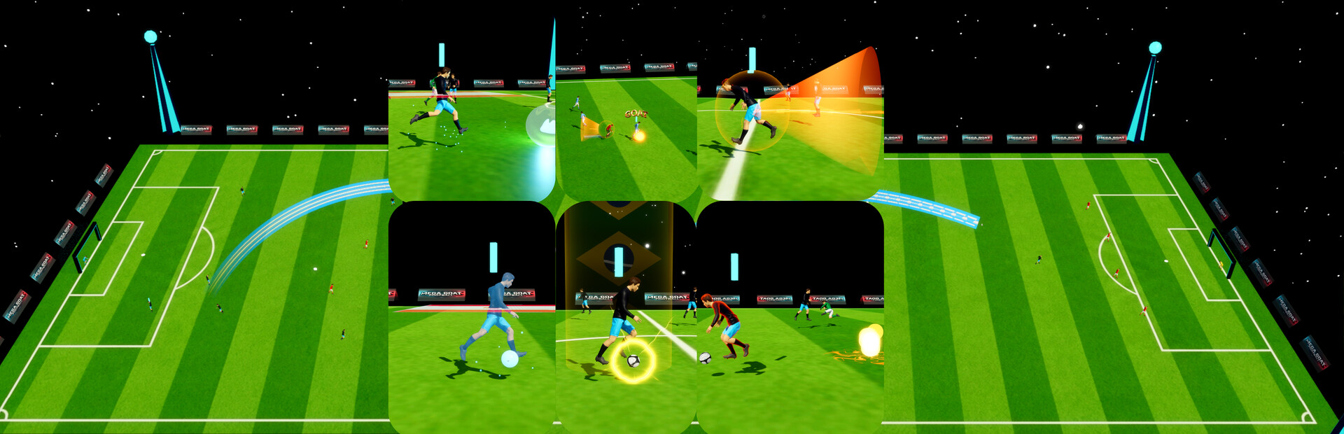 MEGA GOAT FOOTBALL: Cyberia Arena