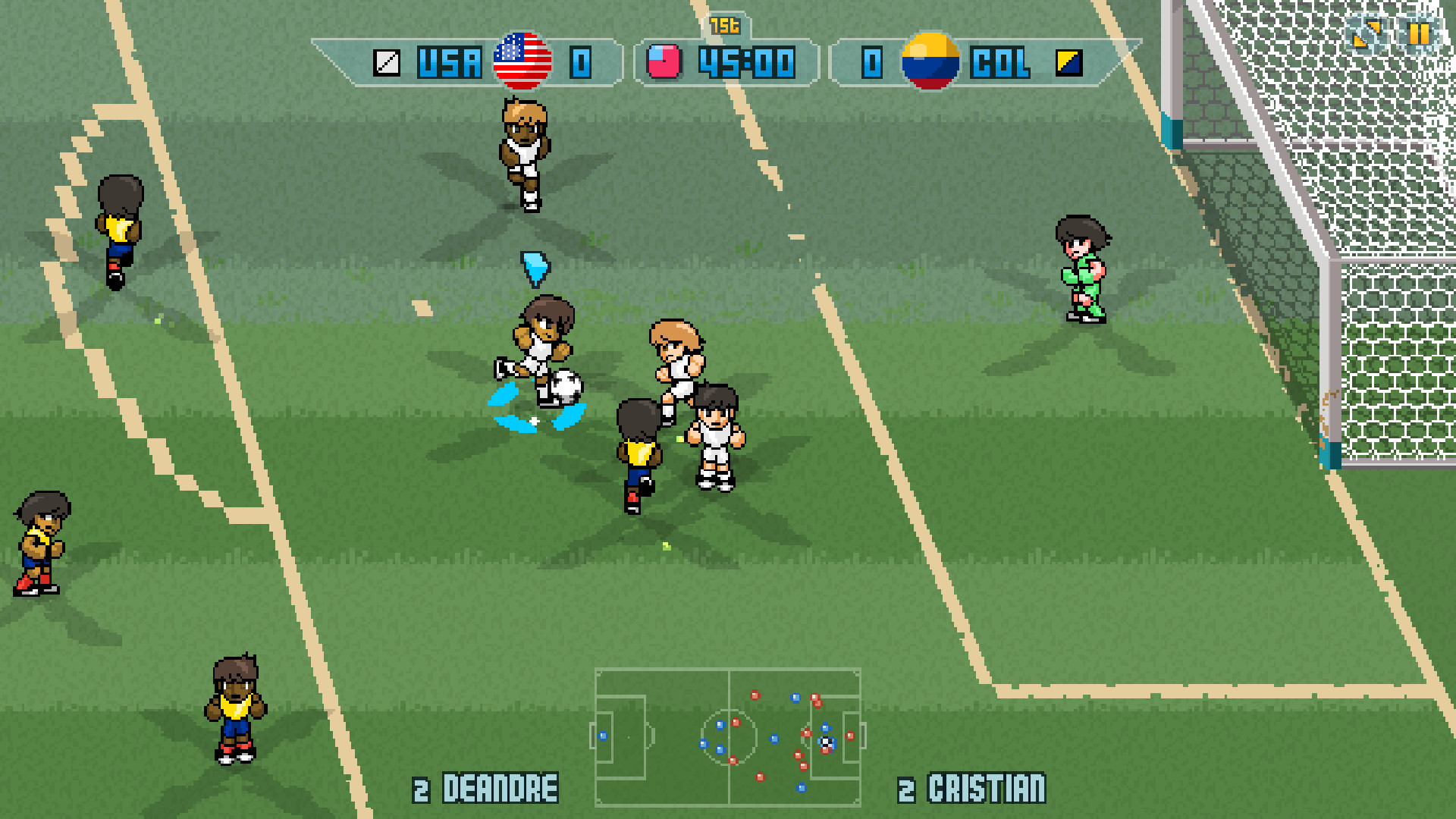 Pixel Cup Soccer 17 screenshot 1