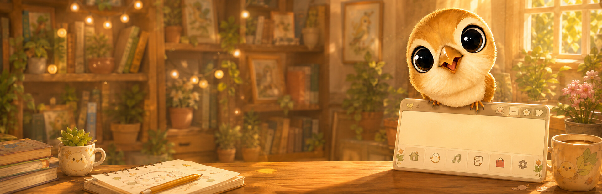 Tiny Desktop Birds
