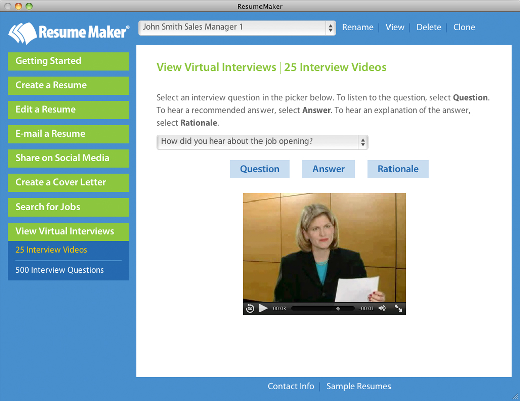 Resume Maker® for Mac screenshot 5