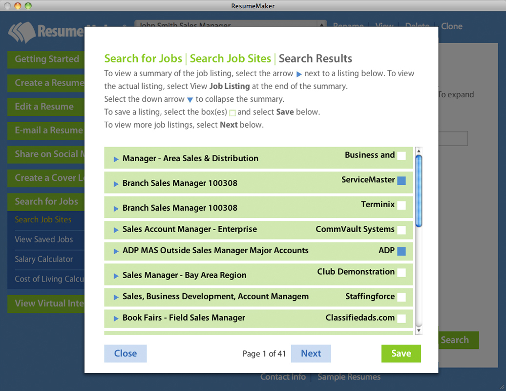 Resume Maker® for Mac screenshot 7