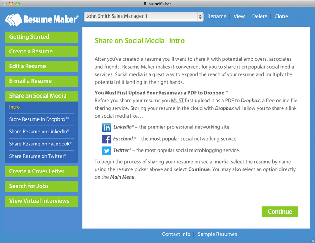 Resume Maker® for Mac screenshot 8