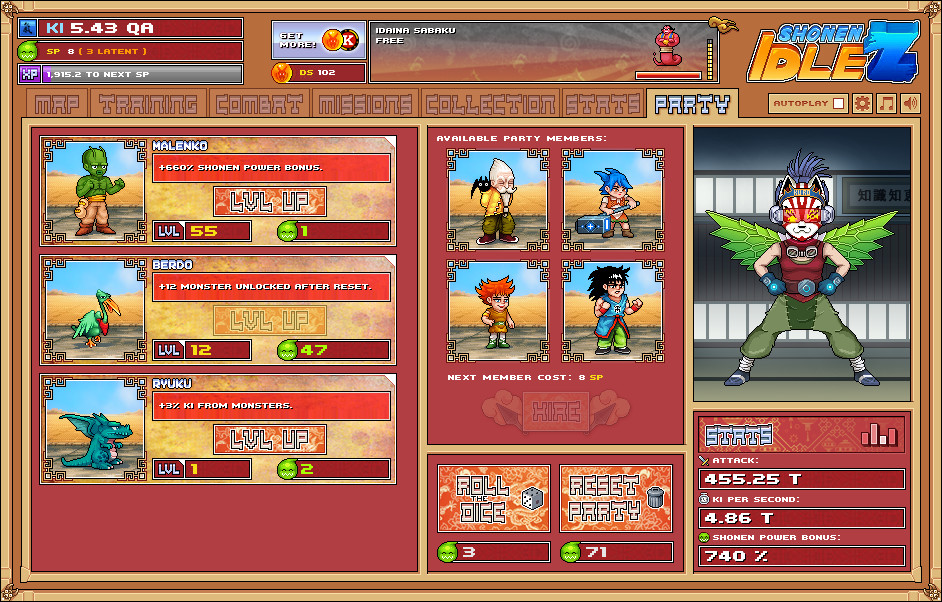 Shonen Idle Z screenshot 5