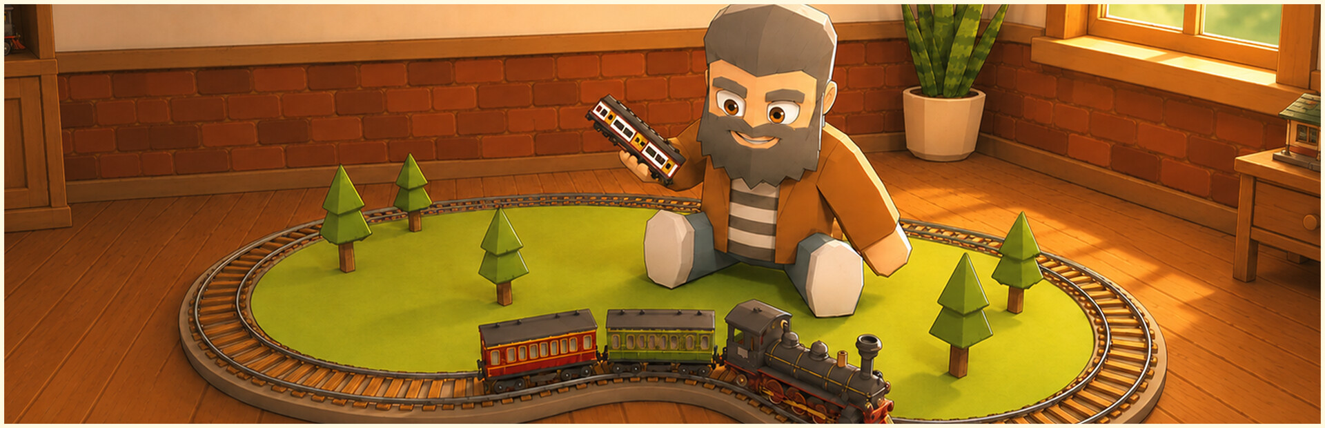 Grandpa Loves Trains