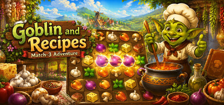 Goblin and Recipes: Match-3 Adventure — Steam header