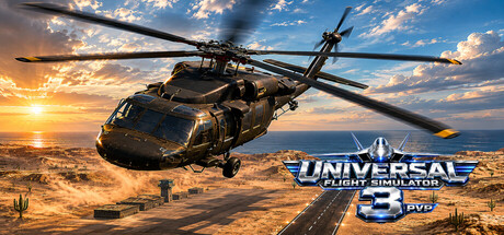 Universal Flight Simulator 3 PvP — Steam header