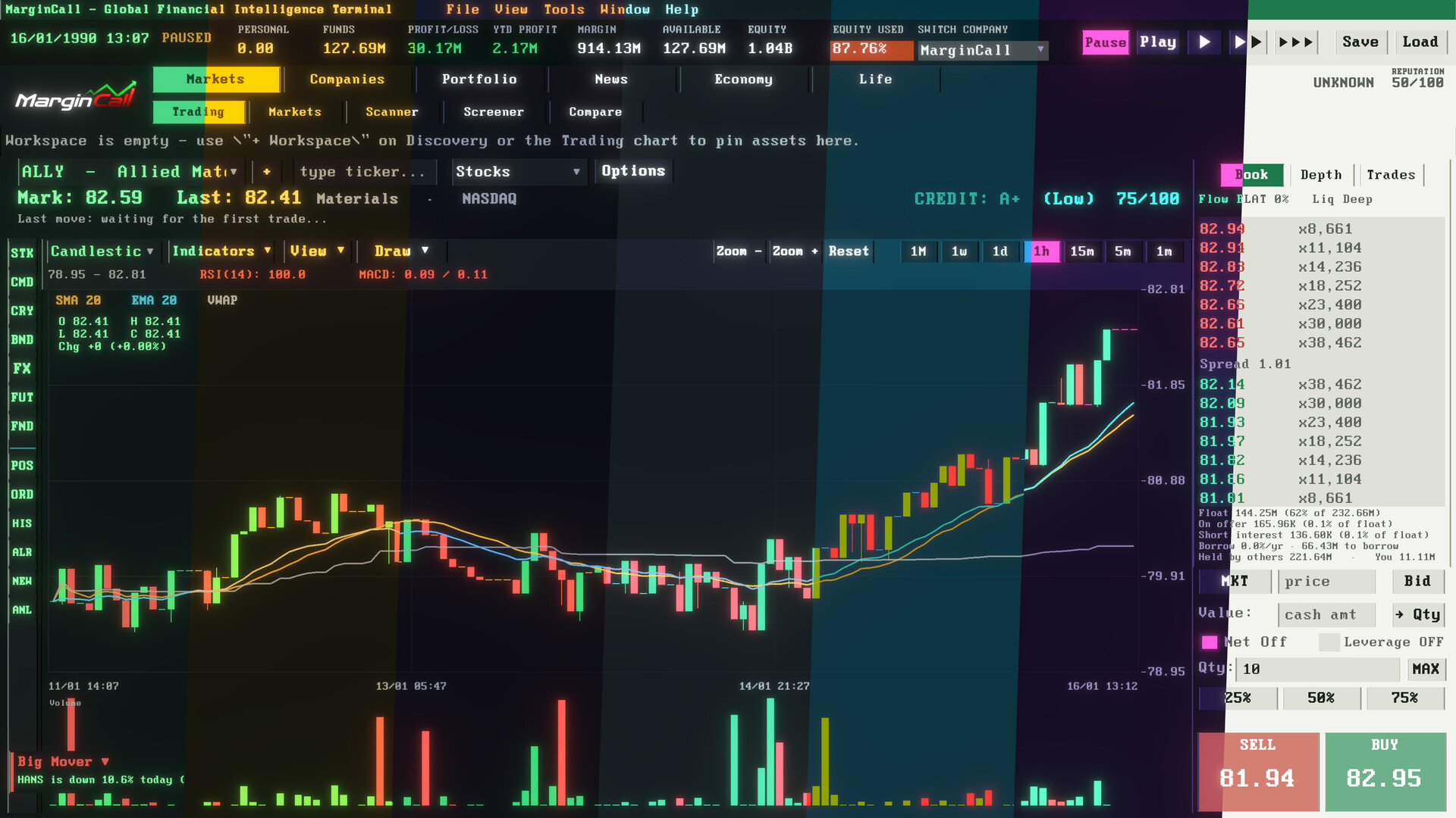 MarginCall gameplay screenshot 1