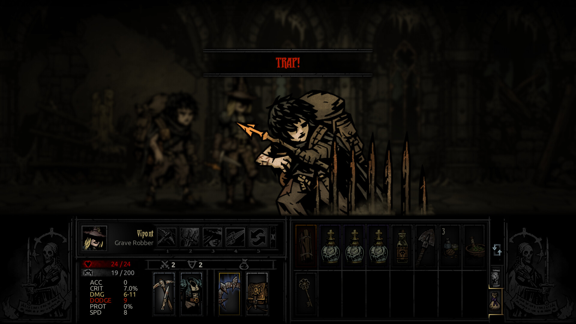 Darkest Dungeon The Fires Edge v27760 + all DLC (TENOKE) gameplay screenshot 1