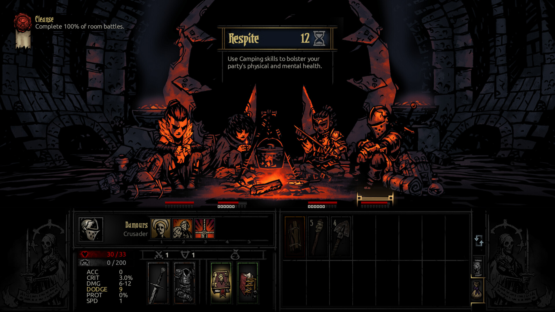 Darkest Dungeon The Fires Edge v27760 + all DLC (TENOKE) gameplay screenshot 3