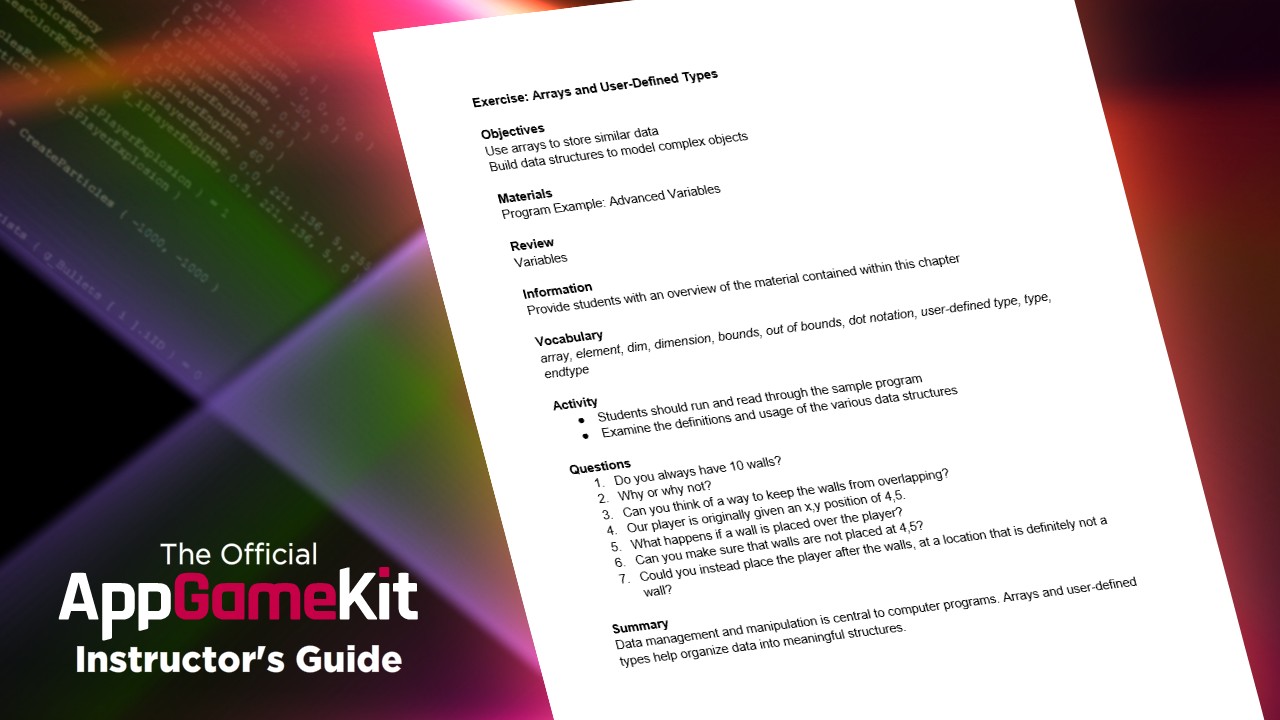 AppGameKit classic - Educational Materials Pack screenshot 2