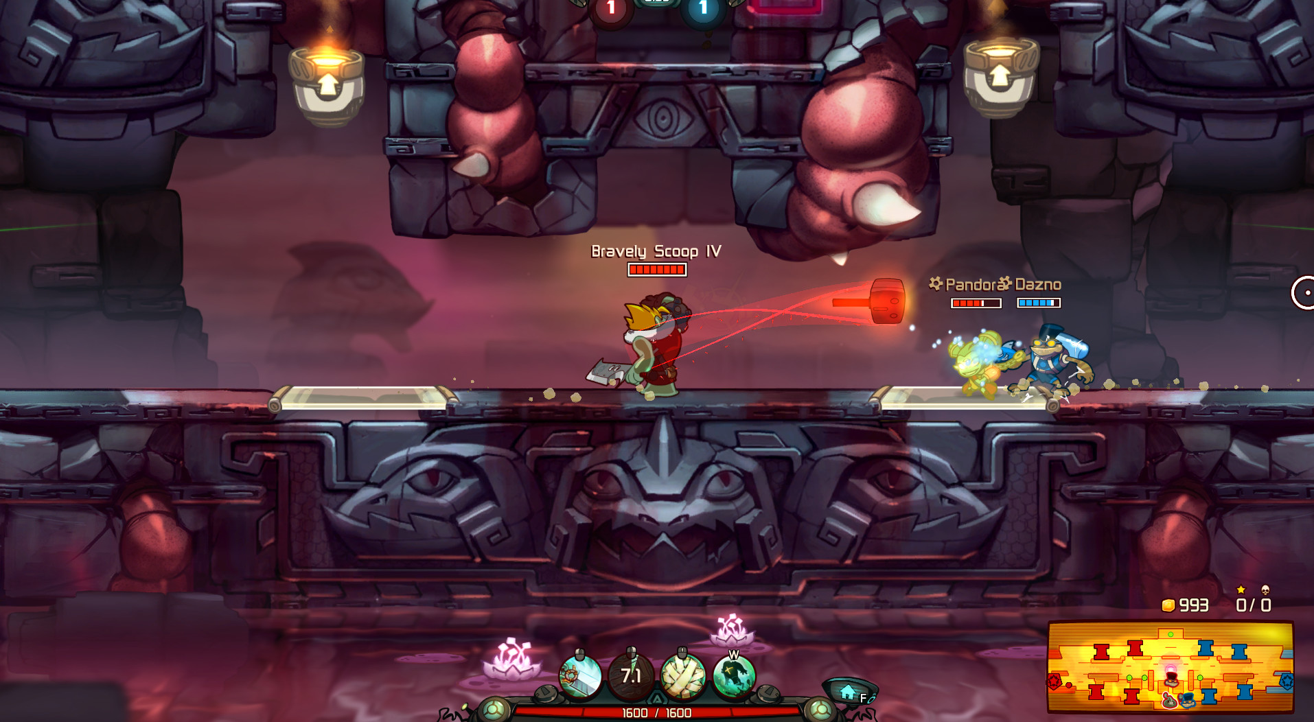 Awesomenauts - Bravely Scoop IV: Eternal Fantasy Skin screenshot 7