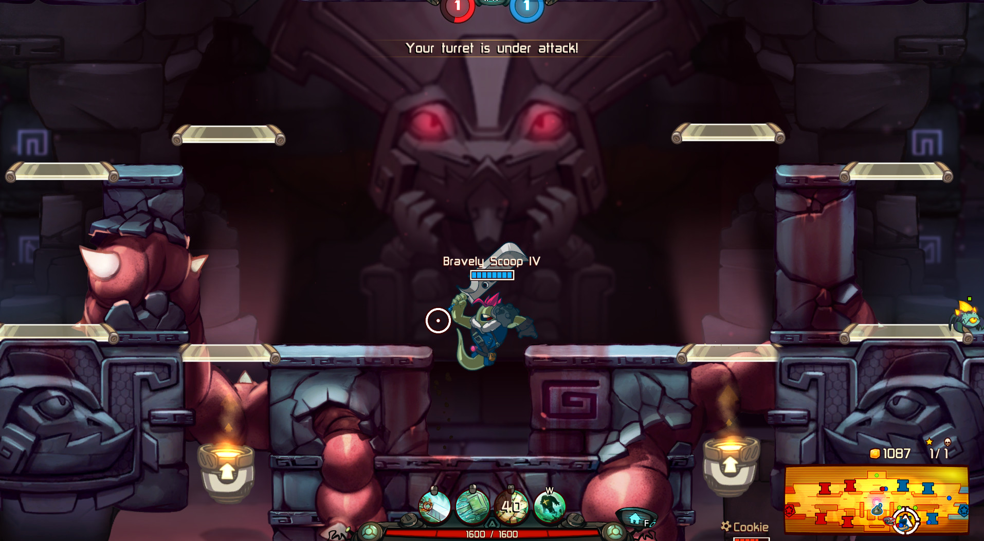 Awesomenauts - Bravely Scoop IV: Eternal Fantasy Skin screenshot 8
