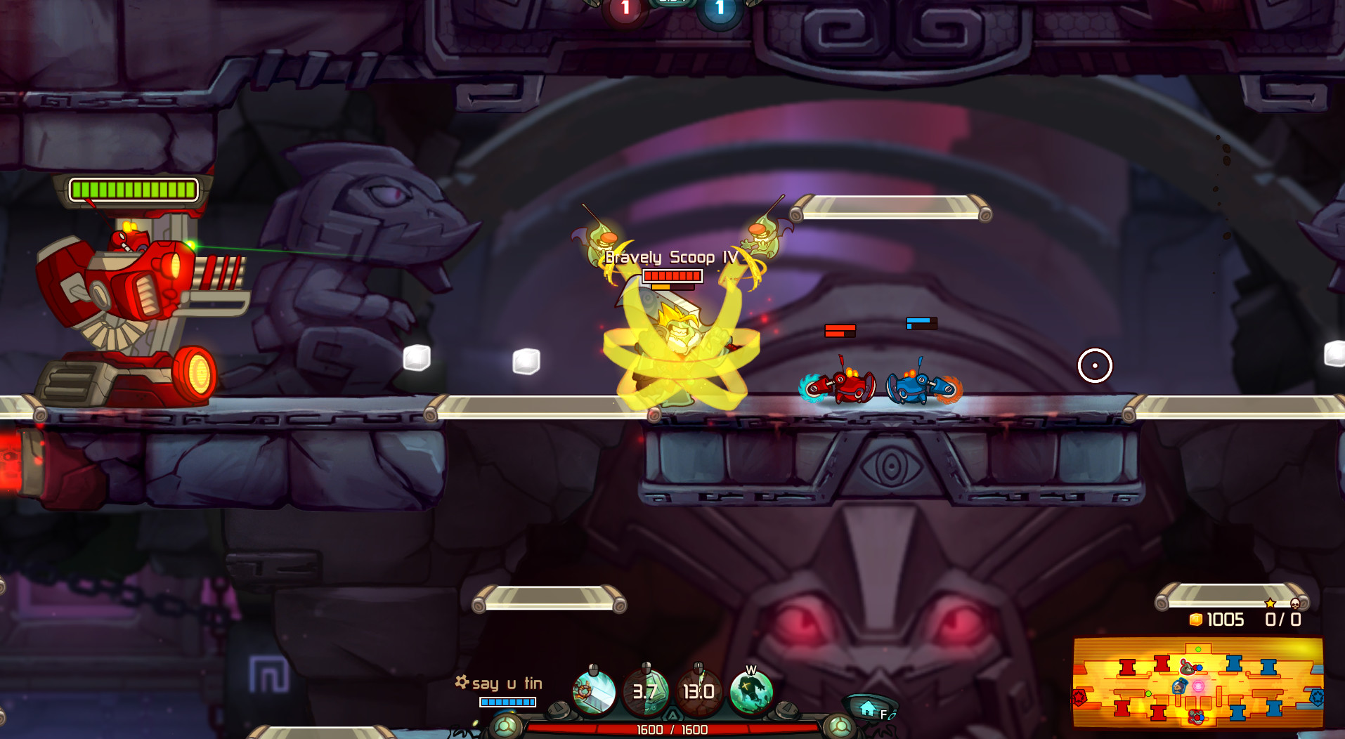 Awesomenauts - Bravely Scoop IV: Eternal Fantasy Skin screenshot 2