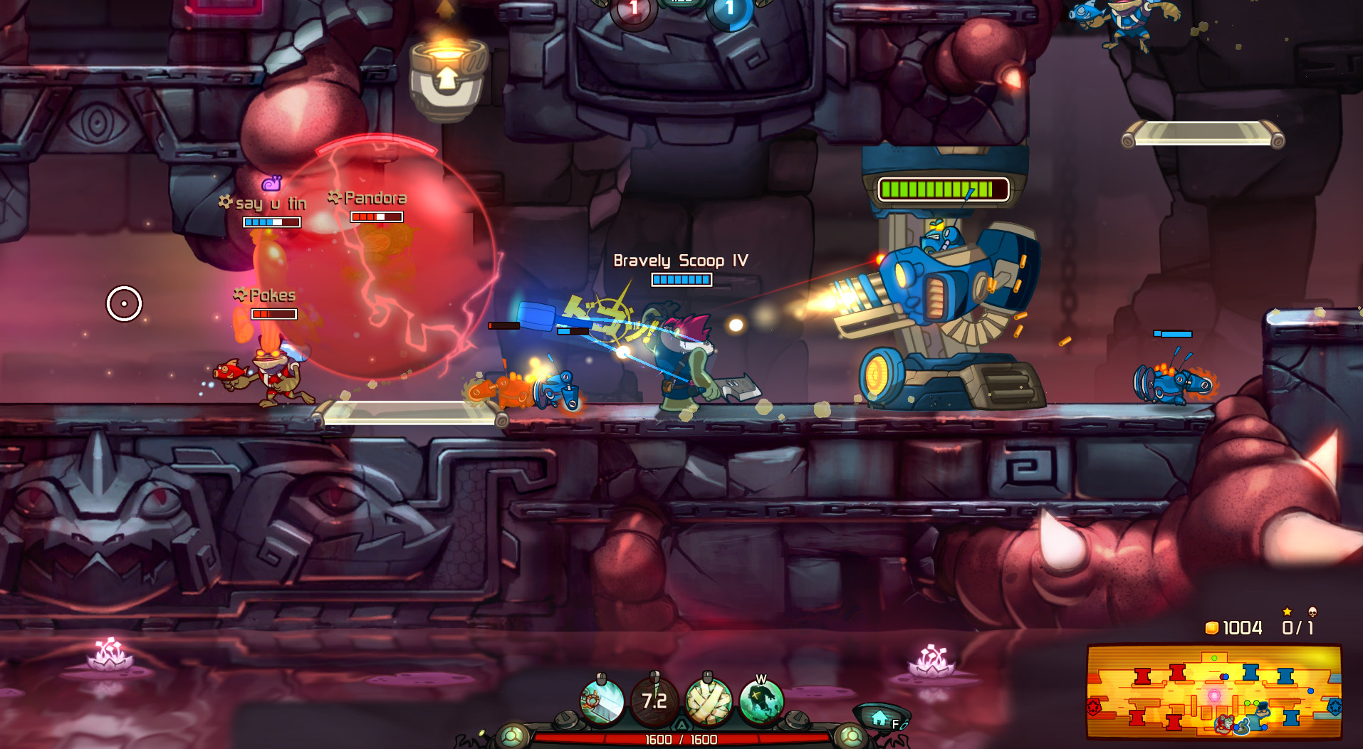 Awesomenauts - Bravely Scoop IV: Eternal Fantasy Skin screenshot 6