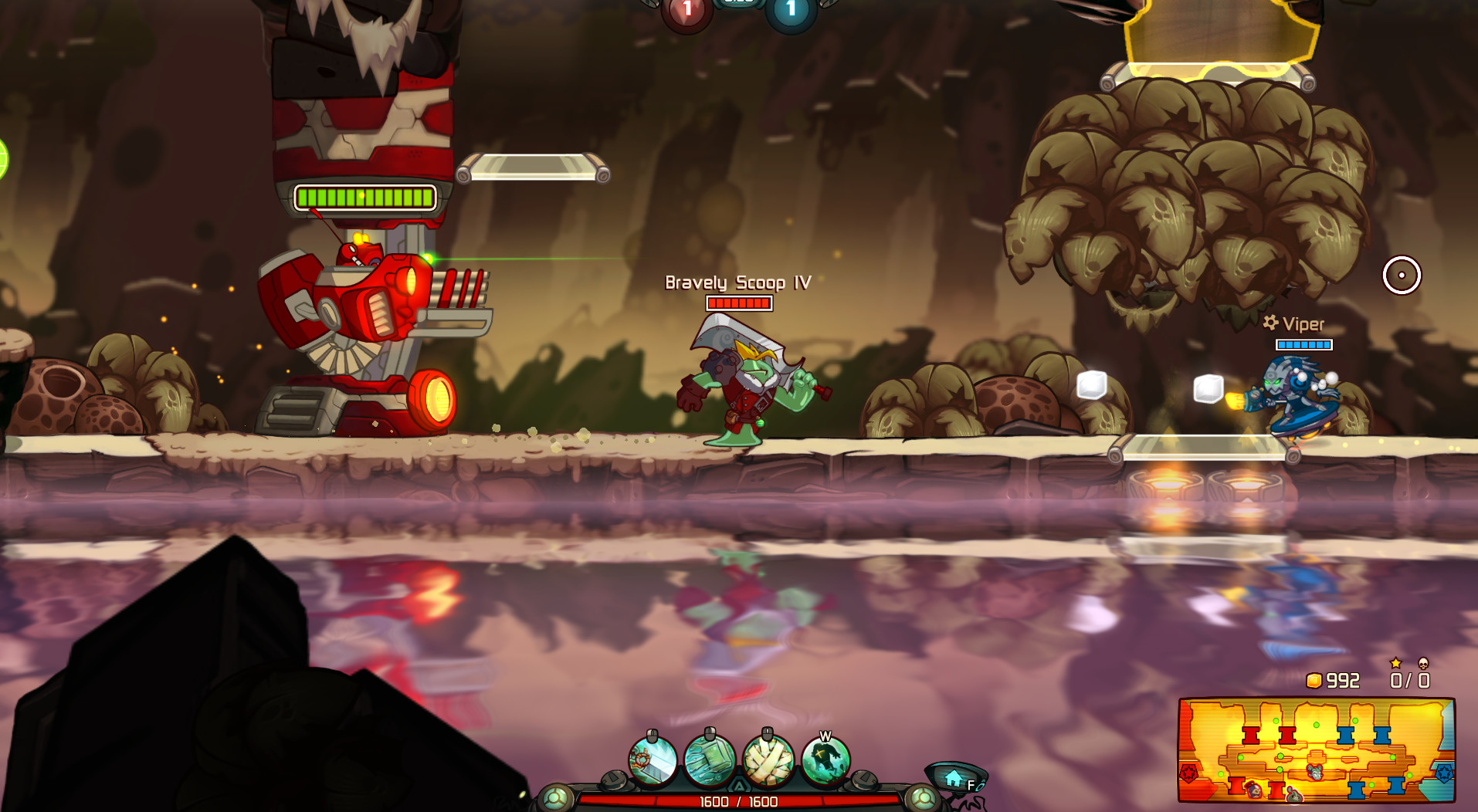 Awesomenauts - Bravely Scoop IV: Eternal Fantasy Skin screenshot 4