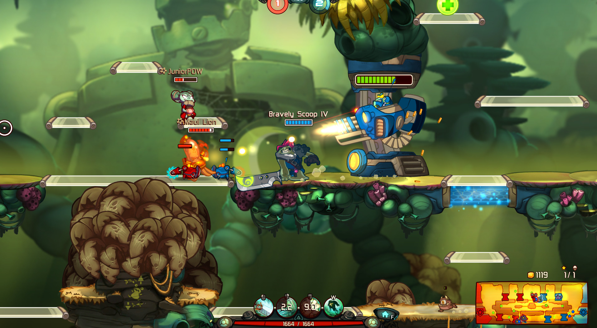 Awesomenauts - Bravely Scoop IV: Eternal Fantasy Skin screenshot 3