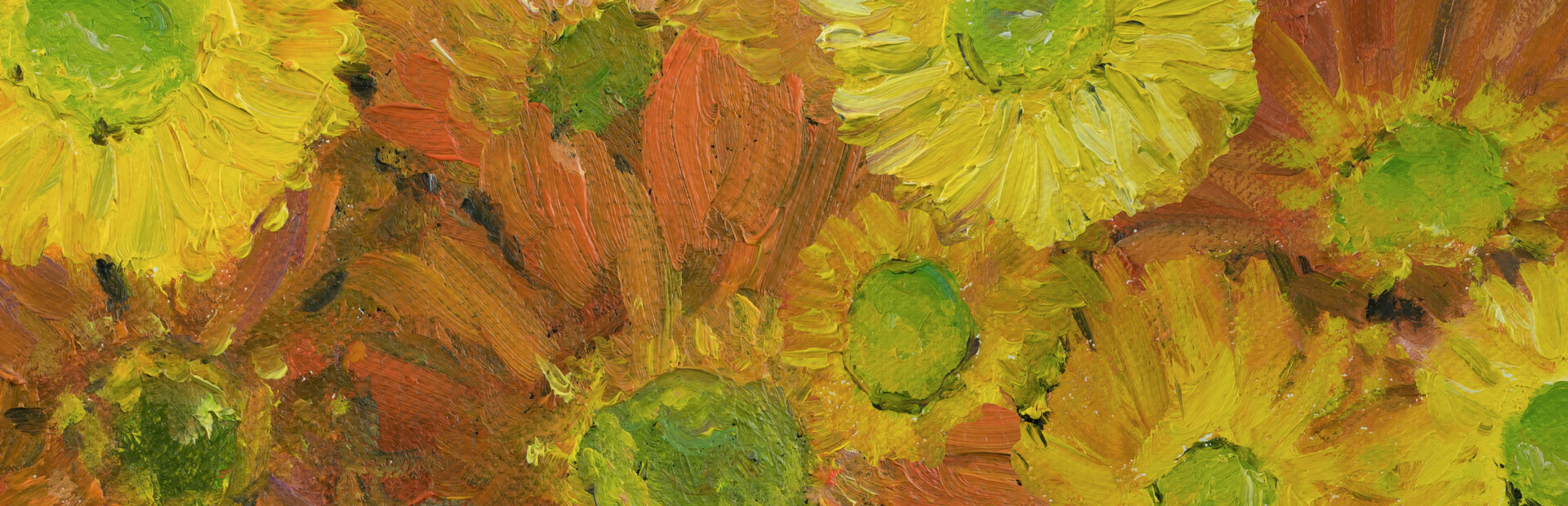 Best Viewed Up Close: Oil on Canvas