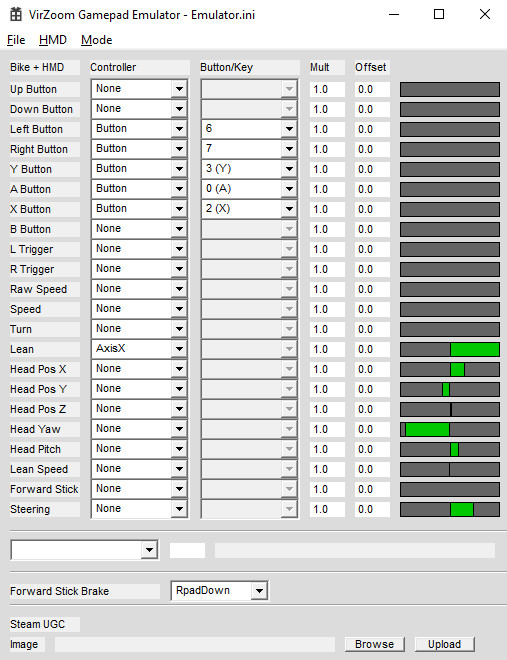 VirZOOM Gamepad Emulator screenshot 2