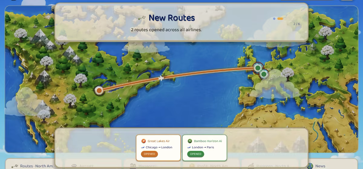 opening new routes takes you to new places