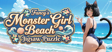 Fancy's Monster Girl Beach Jigsaw Puzzle — Steam header