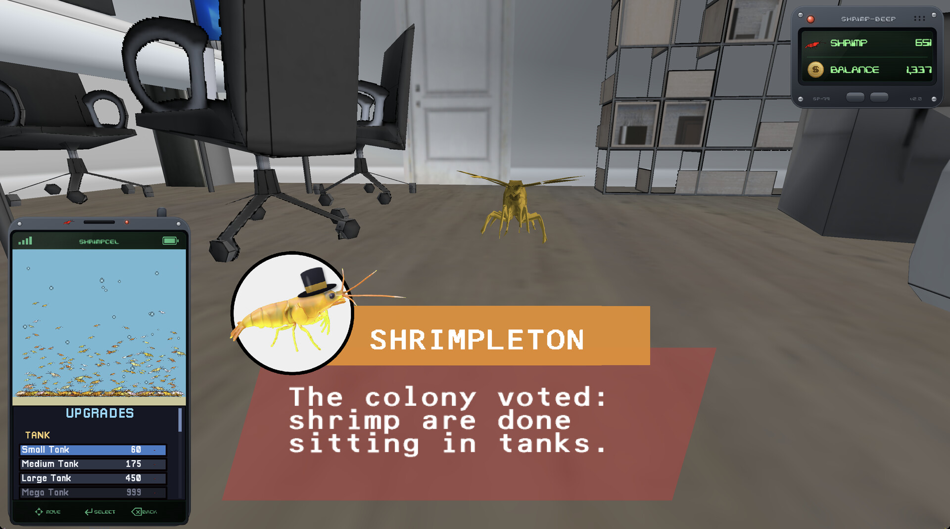 subject - Screenshot Indoor Shrimp Farming Simulator on Steam