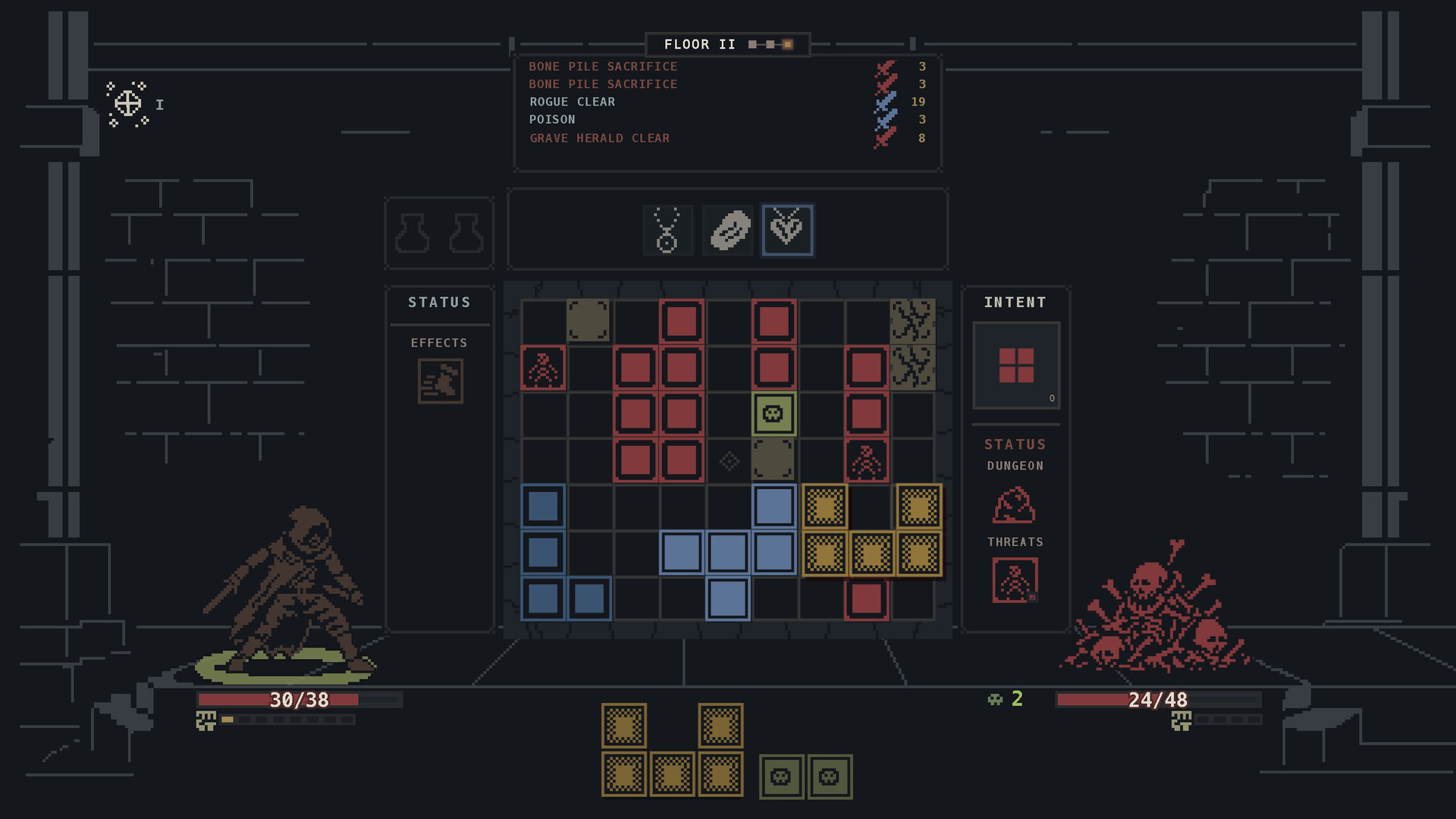 Questris battle screen